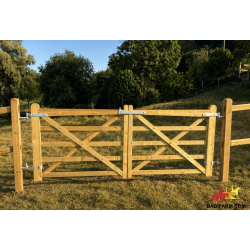 Cancello in legno doppia anta 300x120 cm
