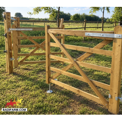 Cancello in legno doppia anta 300x120 cm