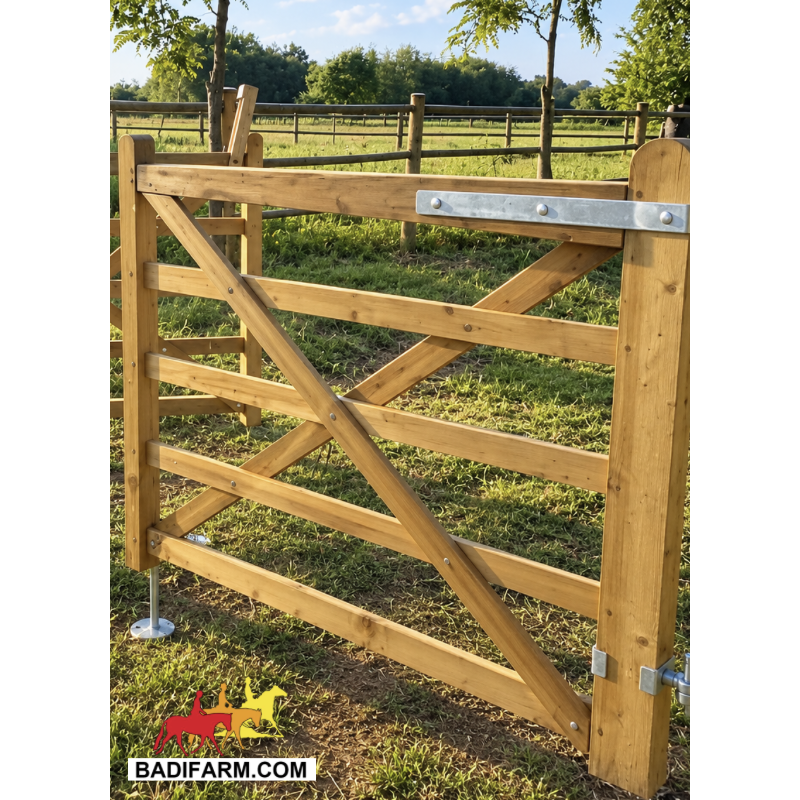Cancello in legno anta singola 150x120 cm