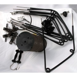 Kit recinto elettrificato 250 m con nastro marrone