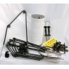 Kit recinto elettrificato 250 m con nastro bianco