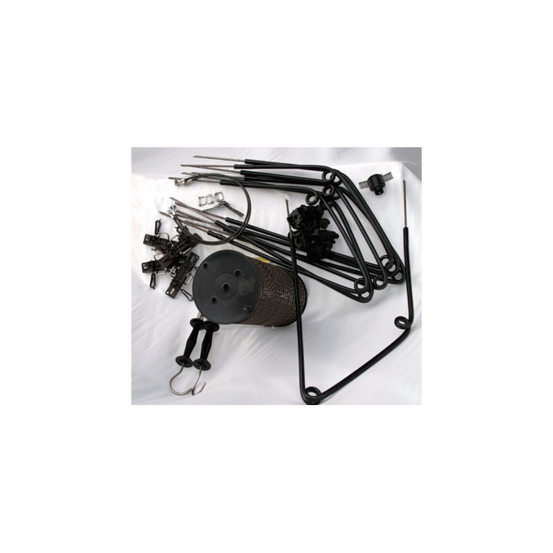 Kit recinto elettrificato 125 m con nastro marrone