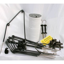Kit recinto elettrificato 125 m con nastro bianco