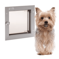 Plexidor Door 17 x 19 cm argento