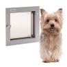 Plexidor Door 17 x 19 cm argento