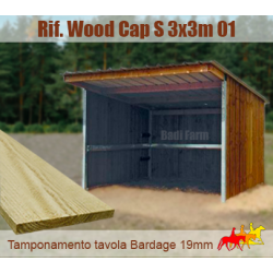 Capannina tetto MONOFALDA 3x3m