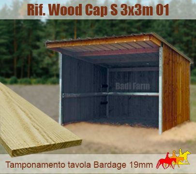 Capannina tetto MONOFALDA 3x3m