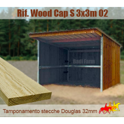 Capannina tetto MONOFALDA 3x3m