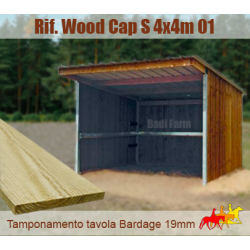Capannina tetto MONOFALDA 4x4m