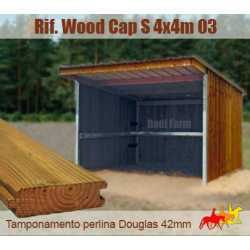 Capannina tetto MONOFALDA 4x4m