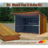 Capannina tetto MONOFALDA 4x4m
