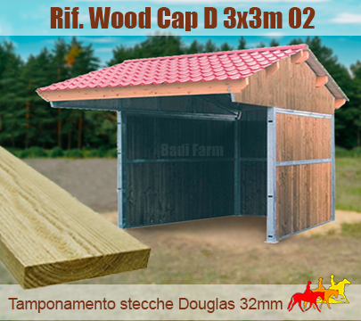 Capannina tetto BIFALDA 3x3m
