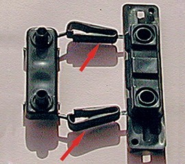Clips per bloccare nastro