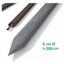 PALI 8 CM x h 200cm colore grigio o marrone non