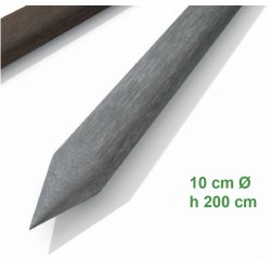 PALI 10 CM h 200cm colore grigio o marrone non