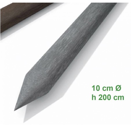 PALI 10 CM h 200cm colore grigio o marrone non