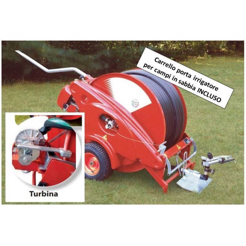 Irrigatore a turbina Ø40 mm, turbina 130 m, con carrello