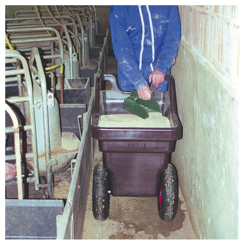 Carrello porta mangime 140 l