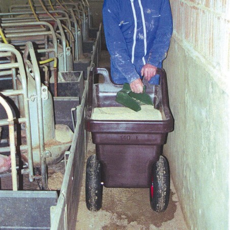 Carrello porta mangime 140 l