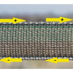 Bobina 500 m nastro 4 cm verde/marrone