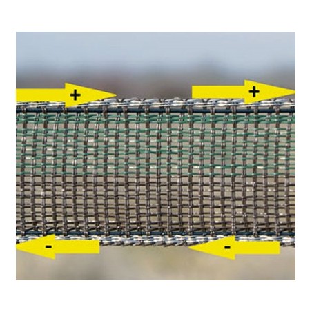 Bobina 500 m nastro 4 cm verde/marrone