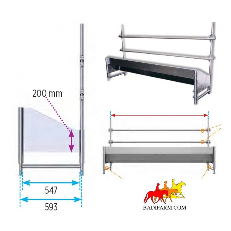 Mangiatoia 250 cm