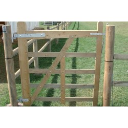 Cancello in legno inglese anta singola 120x135 cm
