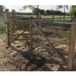 Cancello in legno doppia anta 300x120 cm