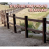 Recinzione in plastica riciclata 2 altezze rinforzata
