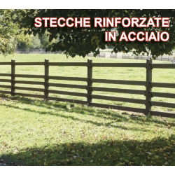 Recinzione in plastica riciclata 5 altezze rinforzata