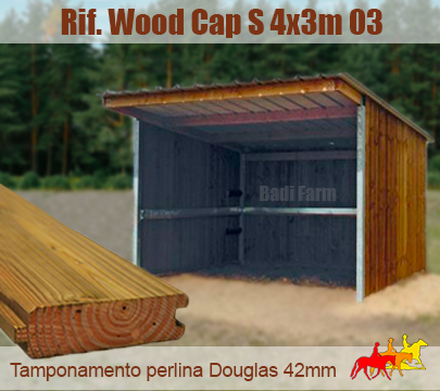 Capannina tetto MONOFALDA 4x3m