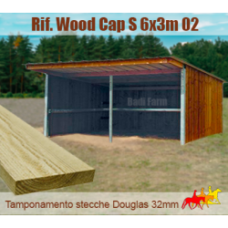 Capannina tetto MONOFALDA 6x3m