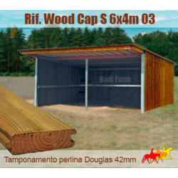 Capannina tetto MONOFALDA 6x4m