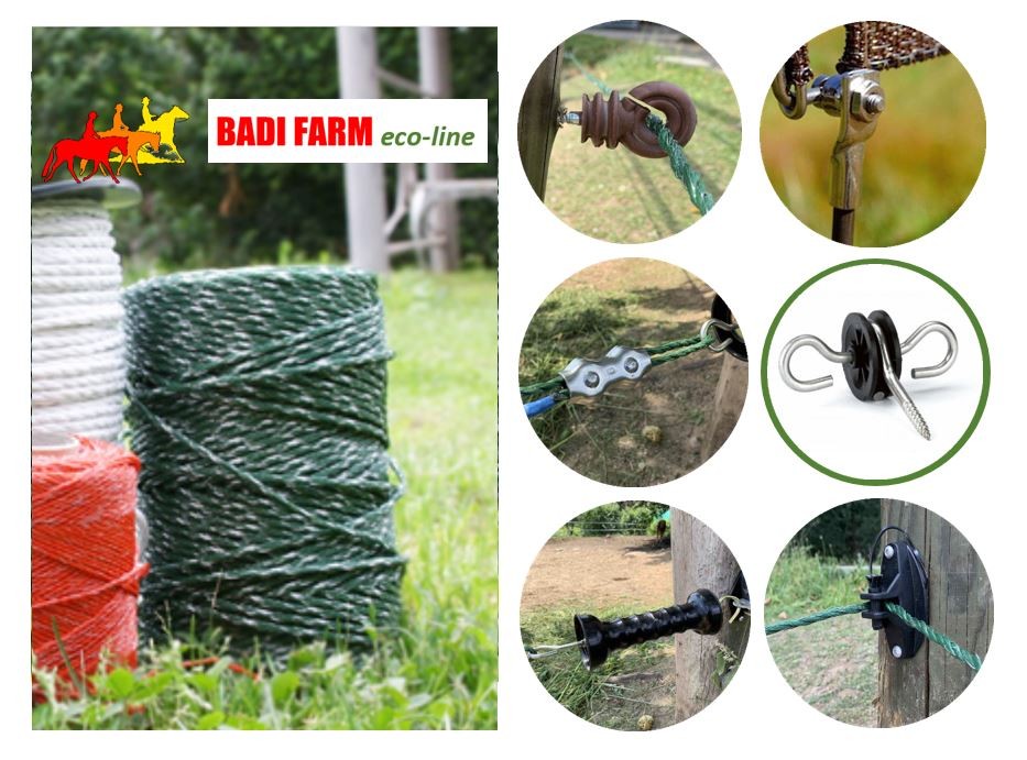 Kit Eco-line 100 m corda verde e bianca